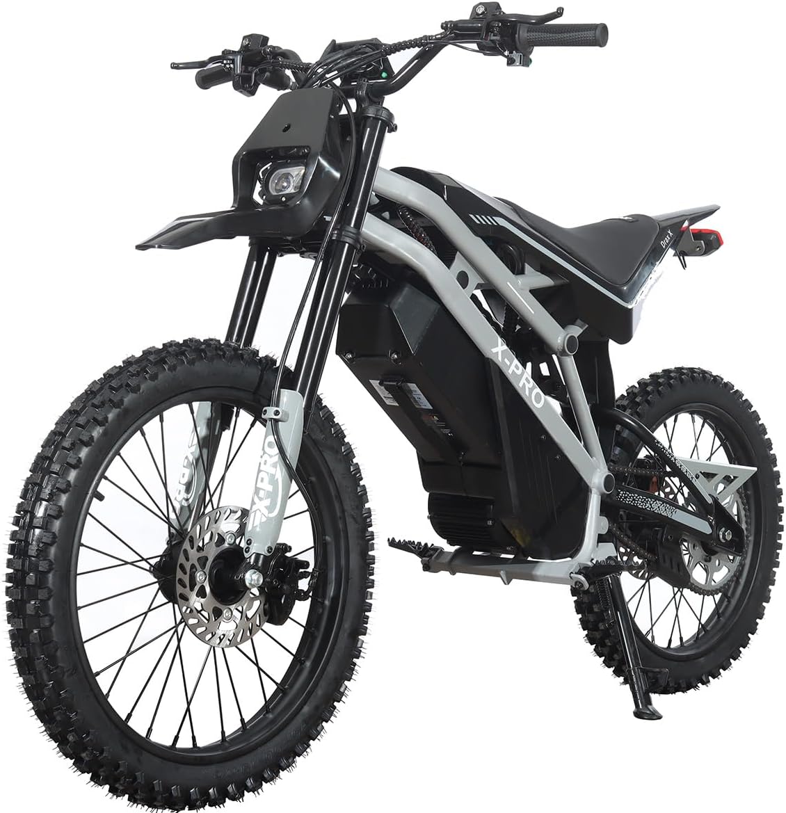 X-PRO Drax X 4200W Electric Dirt Bike for Adults & Teens - Powerful Brushless Motor,19"/17" Off-Road Tires, Dual Braking &Suspension,LED Headlight,Heavy Duty Electric Dirt Bike for All Terrain