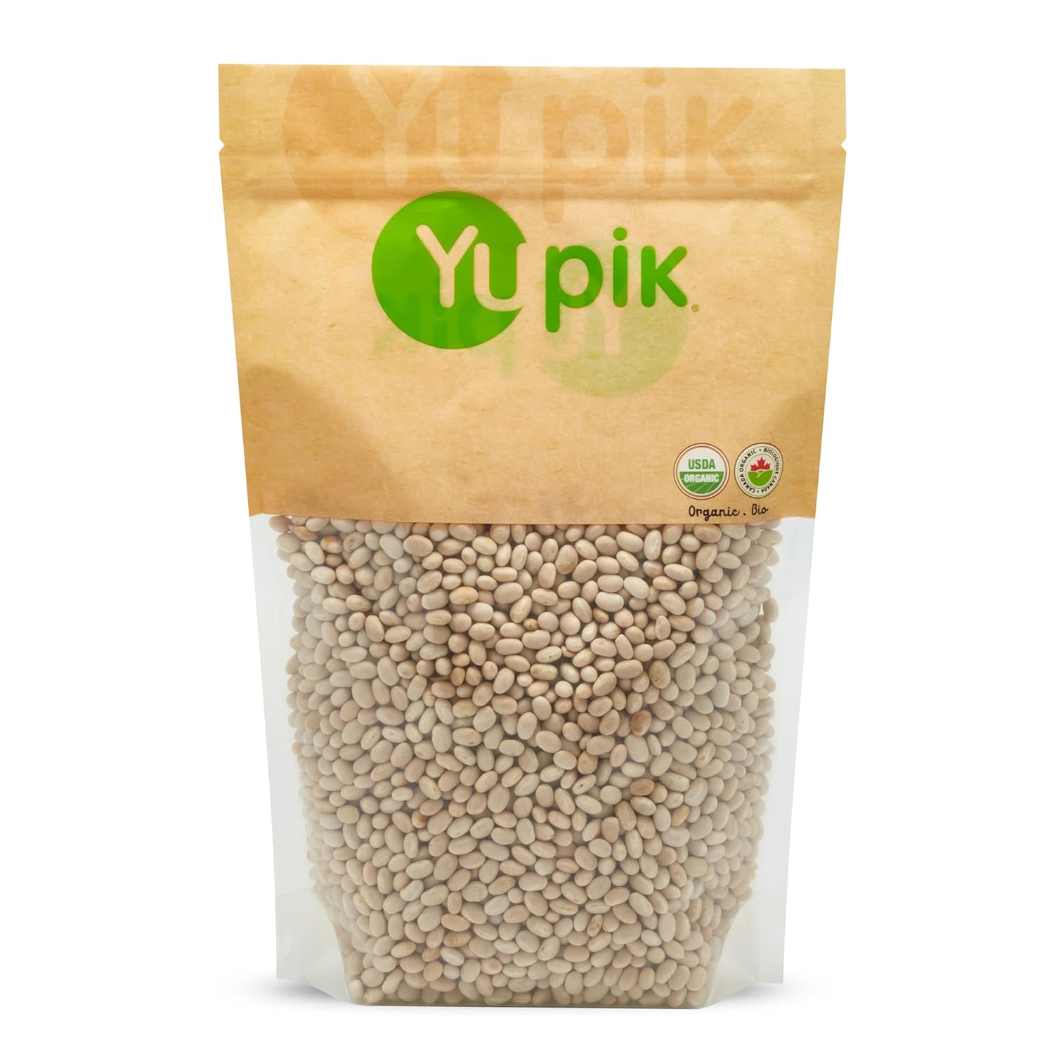 Yupik Organic Navy Beans, 2.2 lb (35.3 oz), Non-GMO, Vegan & Gluten-Free, USDA Certified, Kosher, Creamy & Tender Pulses, Perfect for Soups, Stews, Casseroles & Salads