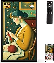 Large Digital Picture Frame 21.5-inch Smart Photo Frame- 2.4 5G WiFi Picture Frame Supports Smartphone Screen Mirroring, Easy to Share Photos Via App, Email, Light Sensor, Best Gifts for Grandparents