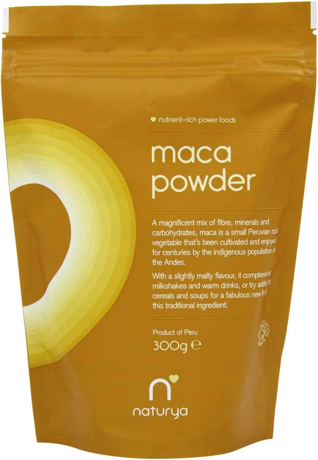 Naturya Organic Nutritional Power Food Pouch Maca 300g (Pack of 2)