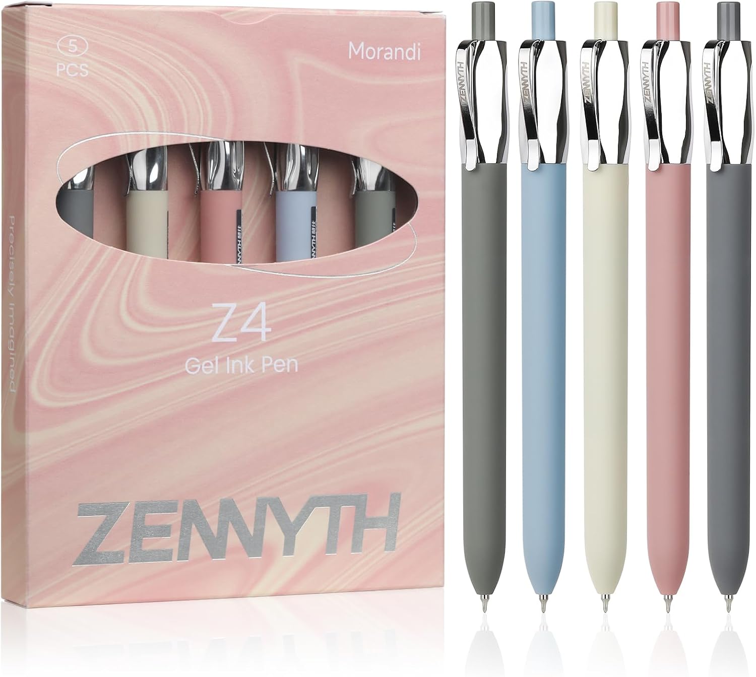 Ddaowanx Gel Pens,5 Pcs 0.5mm Retractable Quick Dry Black Ink Pens