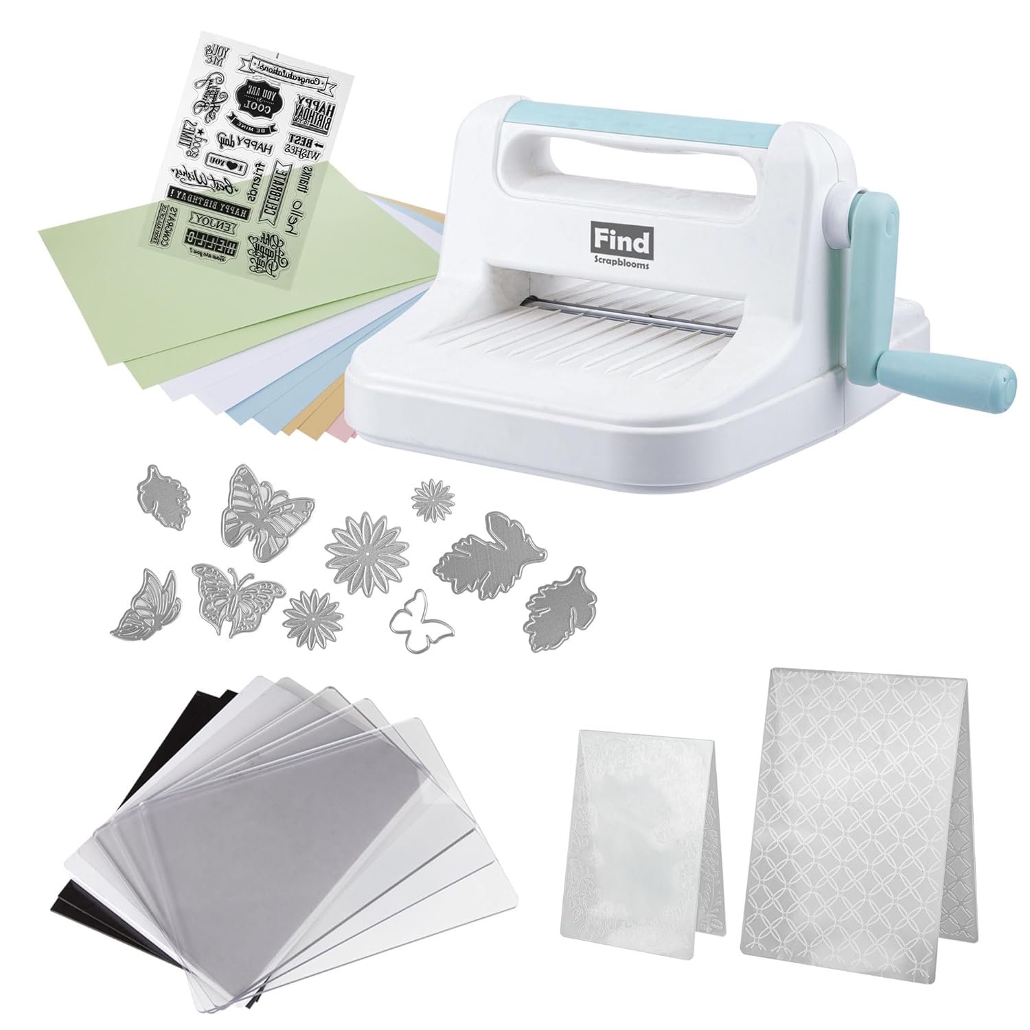 Manual Die Cutting & Embossing Machine,A5 DIY Die Cutting Machines for Card Making Crafting,6'' openning