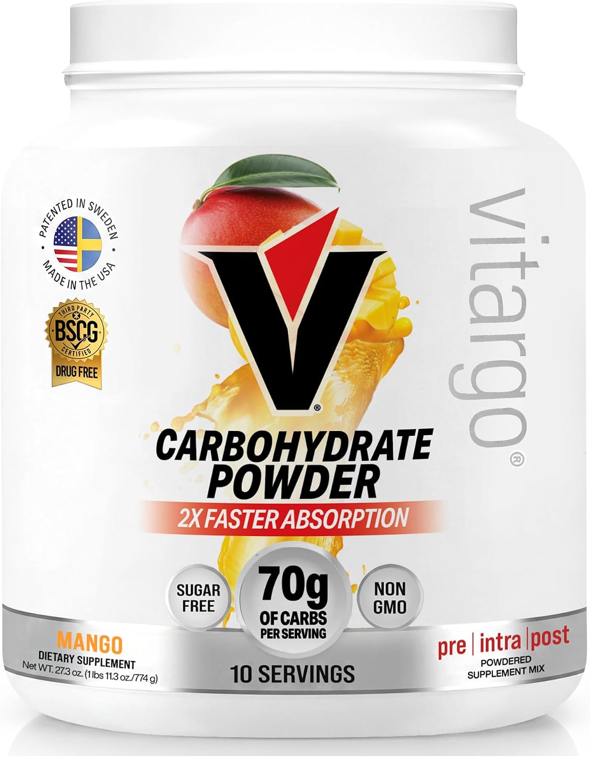 Vitargo Carbohydrate Powder Fast-Digesting Endurance & Recovery Mango