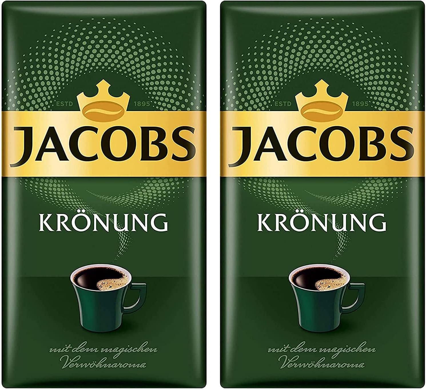 Jacobs Kronung Ground Coffee, Pack of 2- 17.6ounces by Jacob's
