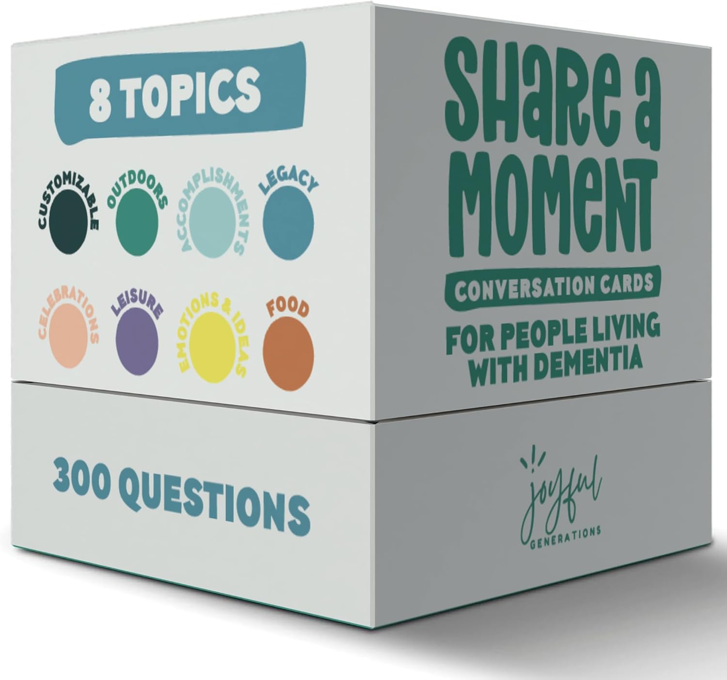 Share a Moment Conversation Cards | Dementia Activities for Seniors | Alzheimer’s & Dementia Conversation Cards | Great for Individuals Living with Dementia, Families and Caregivers