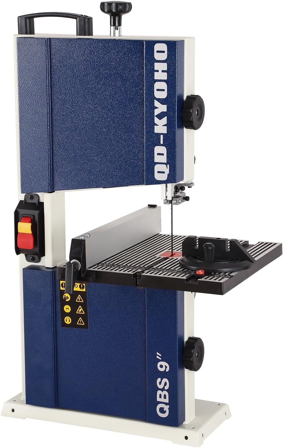 Band Saw, Portable 9-Inch Bandsaw for Woodworking, 2526 FPM Benchtop, 1/3 HP(output), 120 V 2.5-Amp Motor, Band Saws with Cast-Aluminum Worktable with Scale, Steel Bandsaws with Miter Gaug