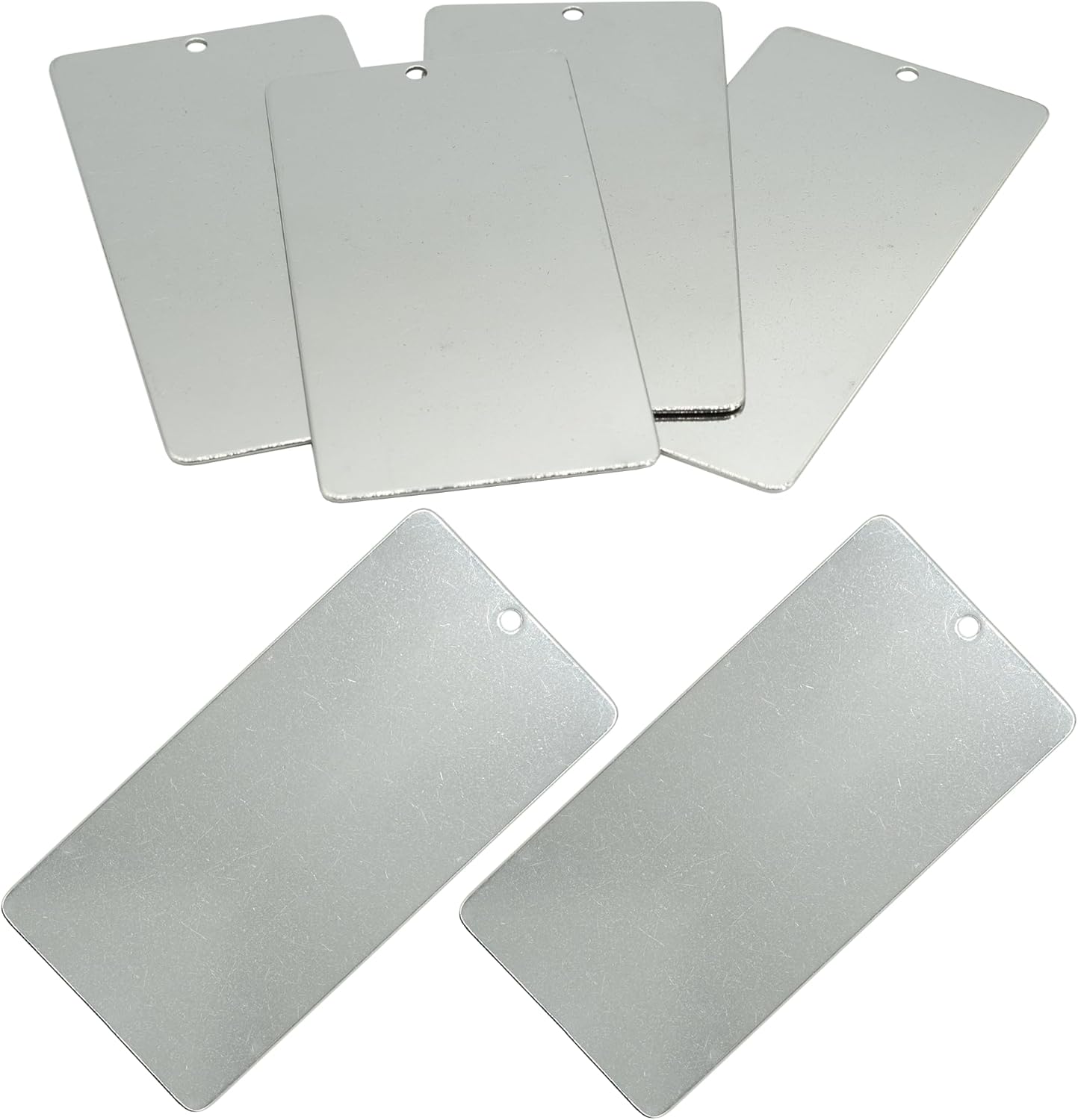 StayMax 2 x 4 Inch Metal Engraving Blank Tags Rectangle Stamping Blanks 25 Pack