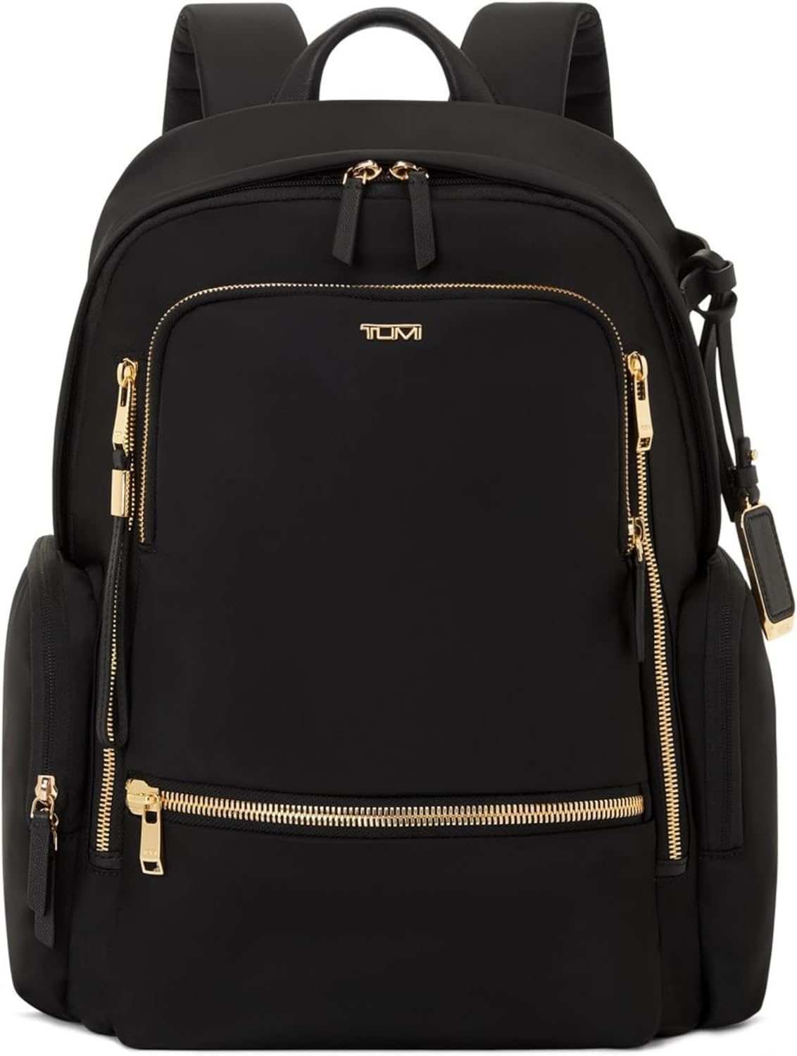 TUMI - Voyageur Celina Backpack - Women's Work and Travel Bag - 16.0" X 10.6" X 6.5" - Holds Up to 16" Laptop - Black & Gold Hardware