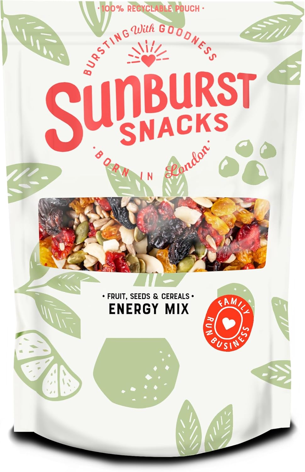 Sunburst Snacks Raw Energy Mix of Nuts, Seeds & Dried Fruit 1kg