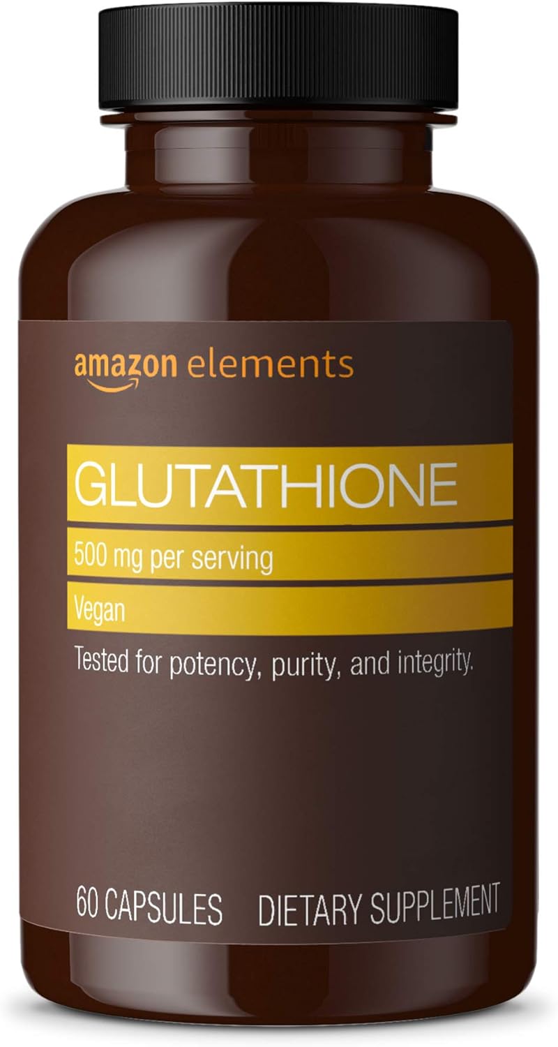Amazon Elements Glutathione 500mg 60 Capsules