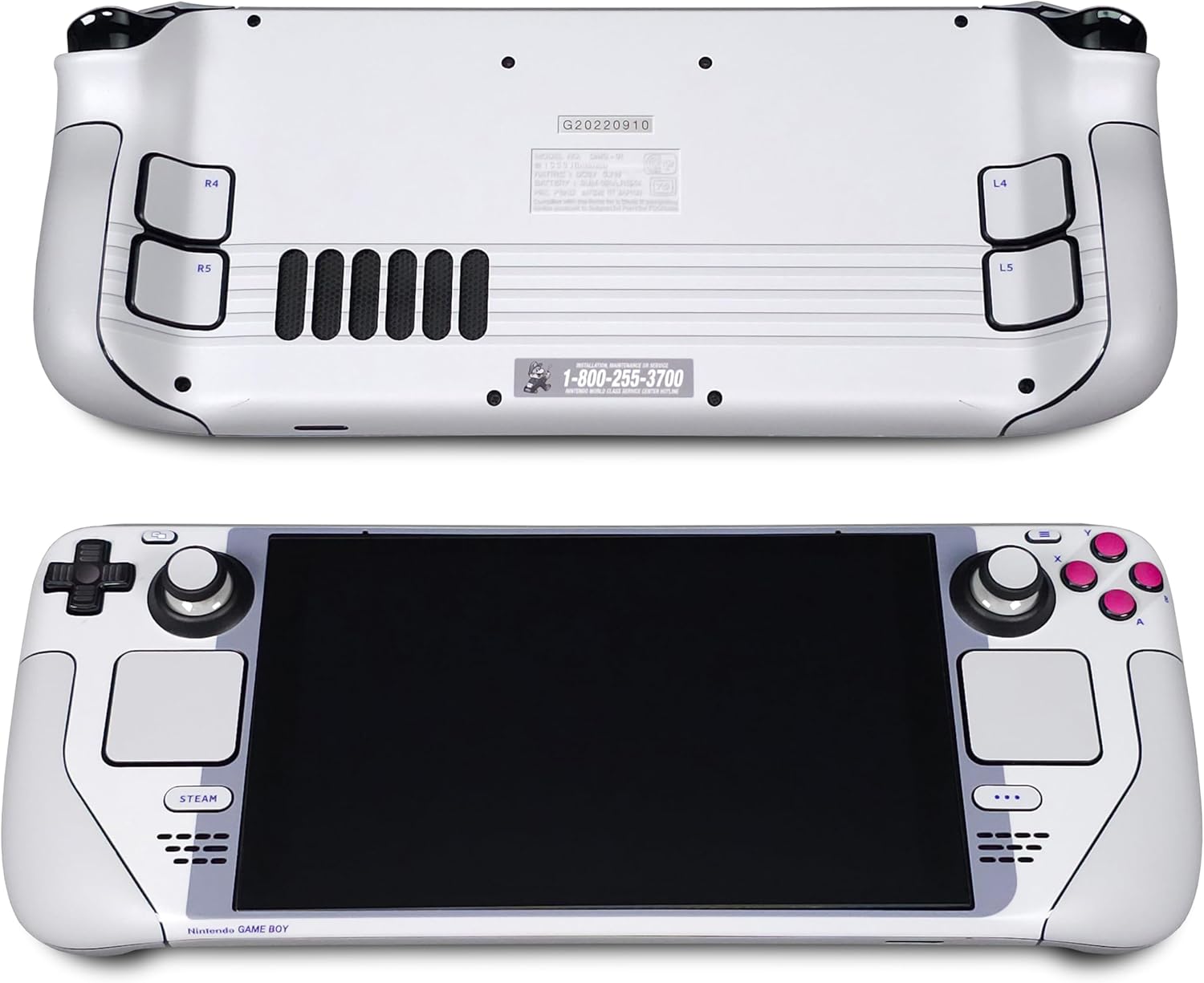 Steam Deck Skin, Game Boy Edition, Full Wrapping Matte Vinyl Skin for Steam Deck (Designed by POP SKIN), Compatible with Both Steam Deck LCD and OLED Versions.