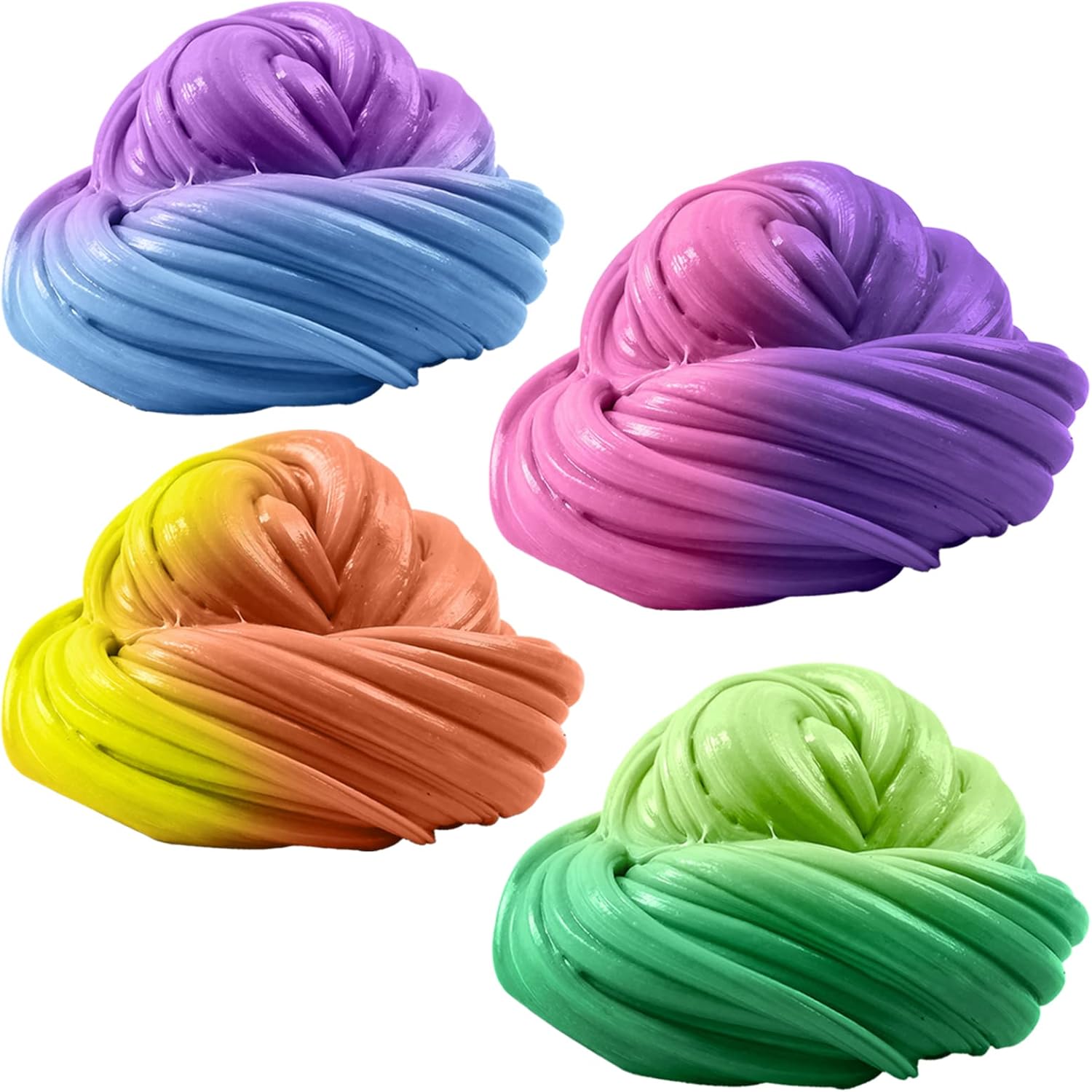 Squeeze Craft Color Changing Frudge Putty Heat Sensitive - 4 Pack Frudge Putty - Ideal for Sensory and Tactile Stimulation, Event Prizes, Slime Parties, Educational Game, Fidget Toy