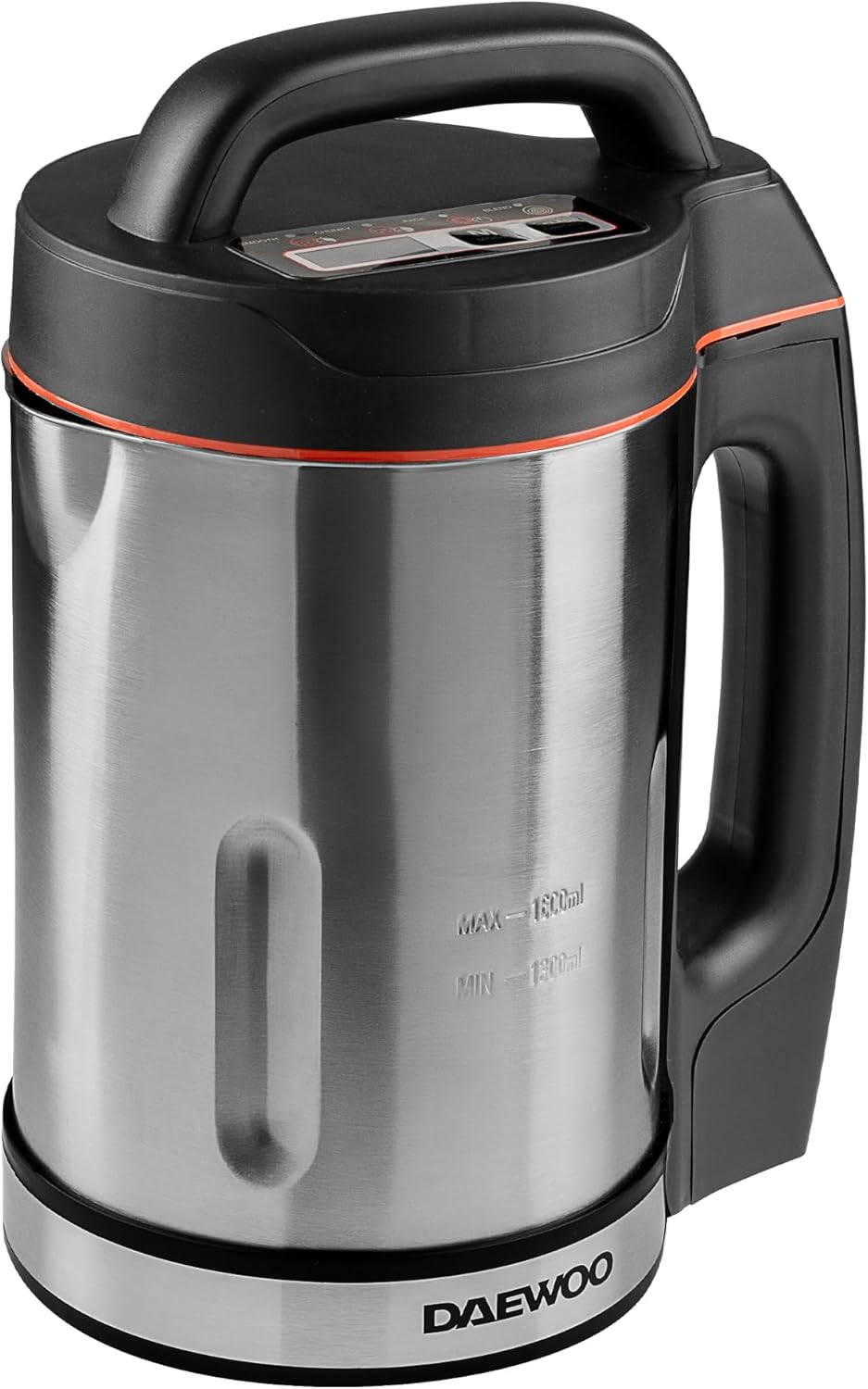 Daewoo 2-in-1 Soup Maker & Smoothie Blender – 1.6l Compact Design, Auto Stir & Overspill Spout – Makes up to 6 Portions of Fresh Soup, Juices & Shakes – Easy Clean