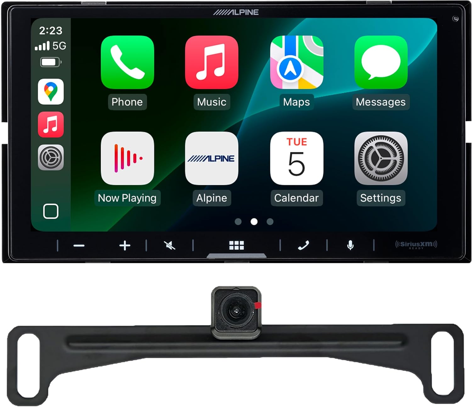 Alpine ILX-W770, 6.75" Double Din Digital Media Receiver w/Wireless CarPlay & Android Auto - Includes Backup Camera