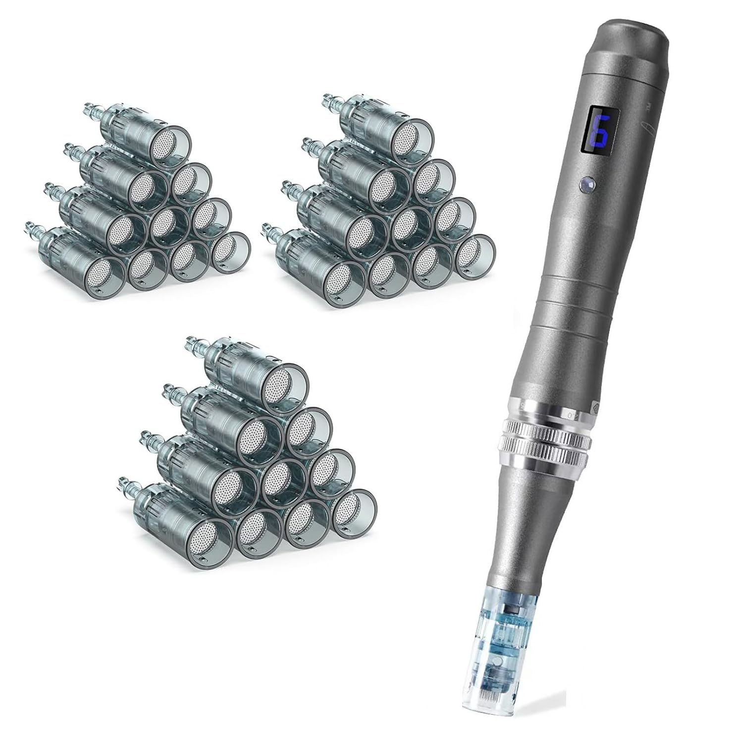 Microneedle Derma Roller Pen,Nuprad Dermastyle Pen 0.25 mm Stamp Pen Home Use Machine for Women Men