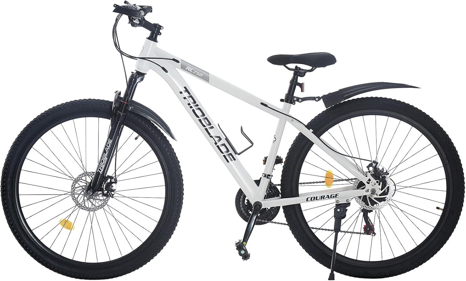 TRIOBLADE 24/26/27.5/29 Inch Mountain Bike 21 Speeds Bike 17.5 Inch Lightweight Aluminium Frame Bicycle for Adult Men Women, Lockout Suspension Fork, Dual Disc Brake