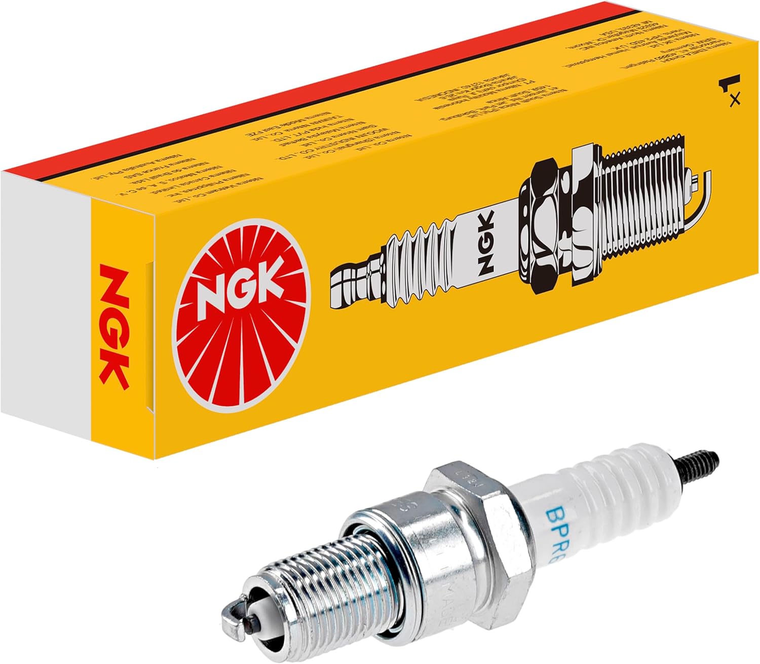 NGK BPR6ES BPR6ES-NGK Spark Plug, QUOTA 1100 (KM) 1998 -, Yellow