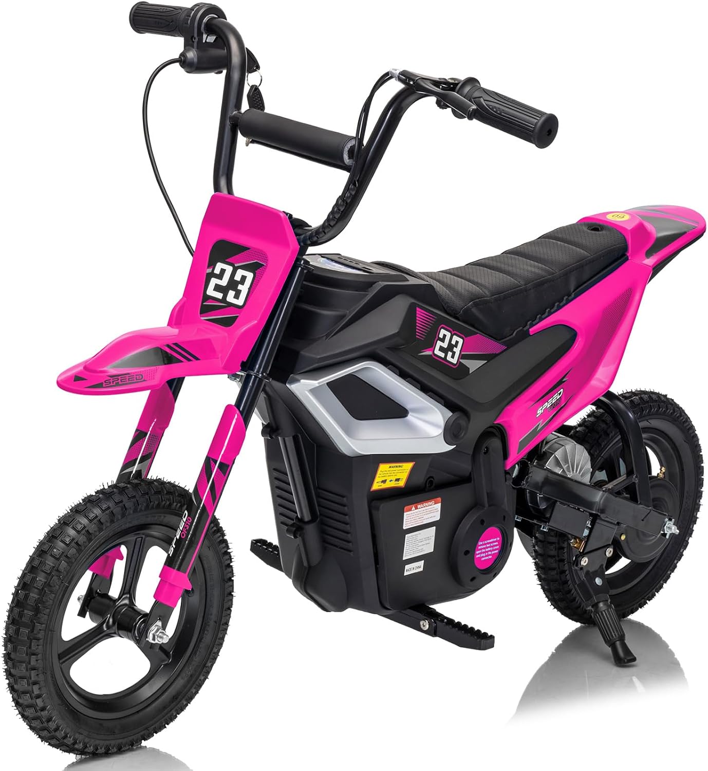 Hikiddo 24V 10Ah 350W Electric Dirt Bike for Kids w/Bluetooth, Cap. 68 kg