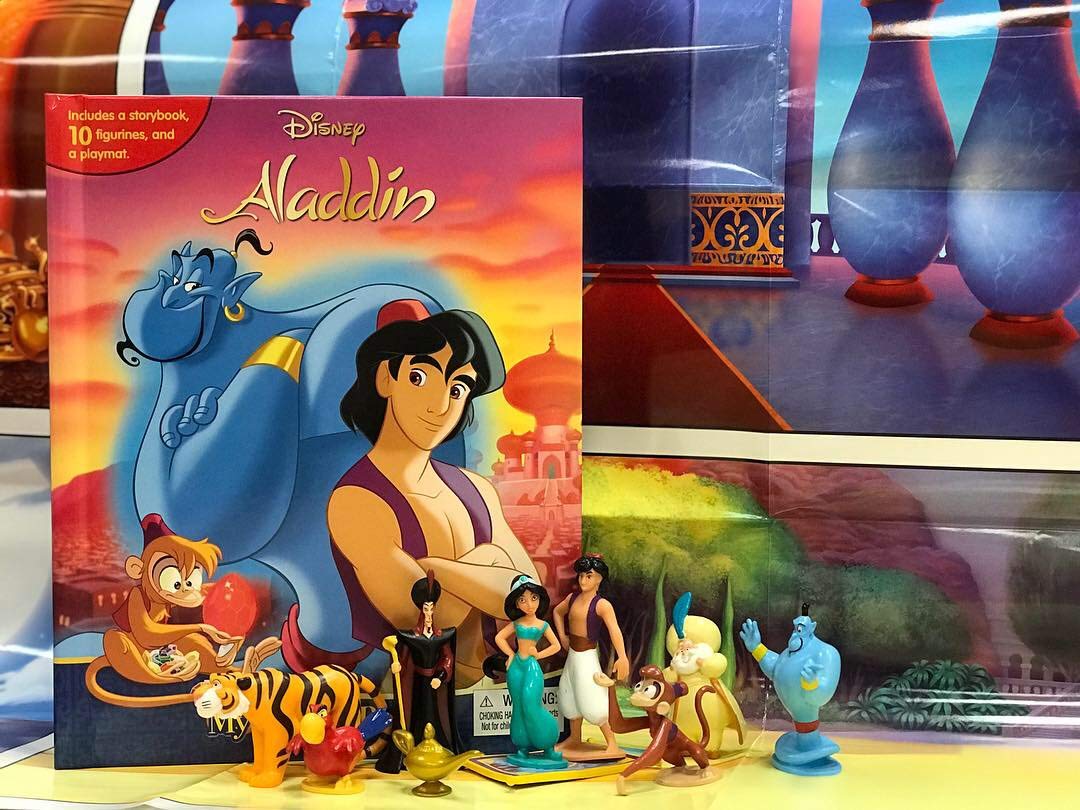 Disney Aladdin My Busy Books - Storybook, 10 figurines, playmat