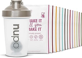 NUPO Diet Sample Set I Clinically Proven Total Meal Replacement for Weight Management I 1 x Shaker, 7 x Diet Shake, 3 x Soups, 5 x Meals I Low Calorie & GMO Free