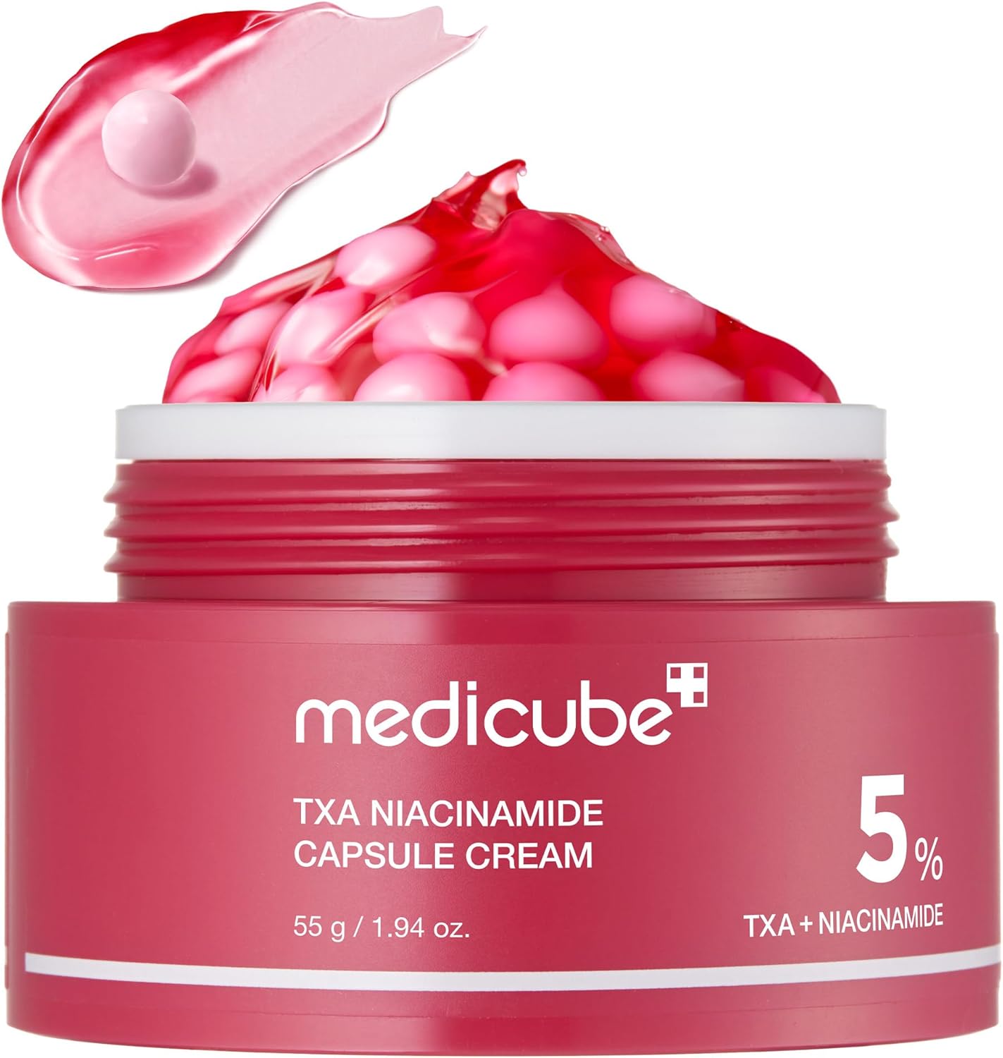 medicube TXA+Niacinamide Capsule Cream as the Next Step to Care for Stains, Ultimate Dual Radiance Moisturiser, Uneven Skin Tone, Texture, Moisture, Tranexamic Acid
