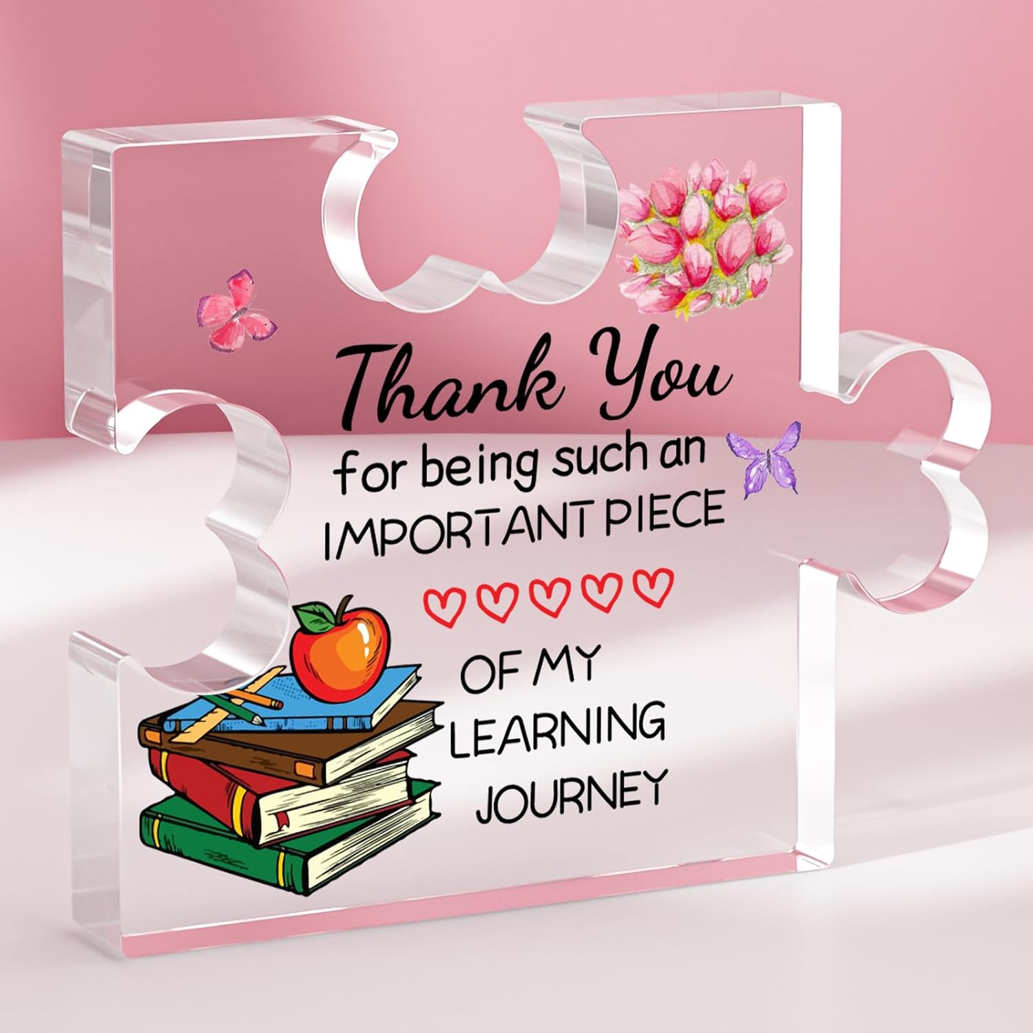 Teacher Gifts, Engraved Acrylic Block Gifts for Teacher, Christmas Birthday Teacher Gifts for Women, Thank you Teacher Gifts-2