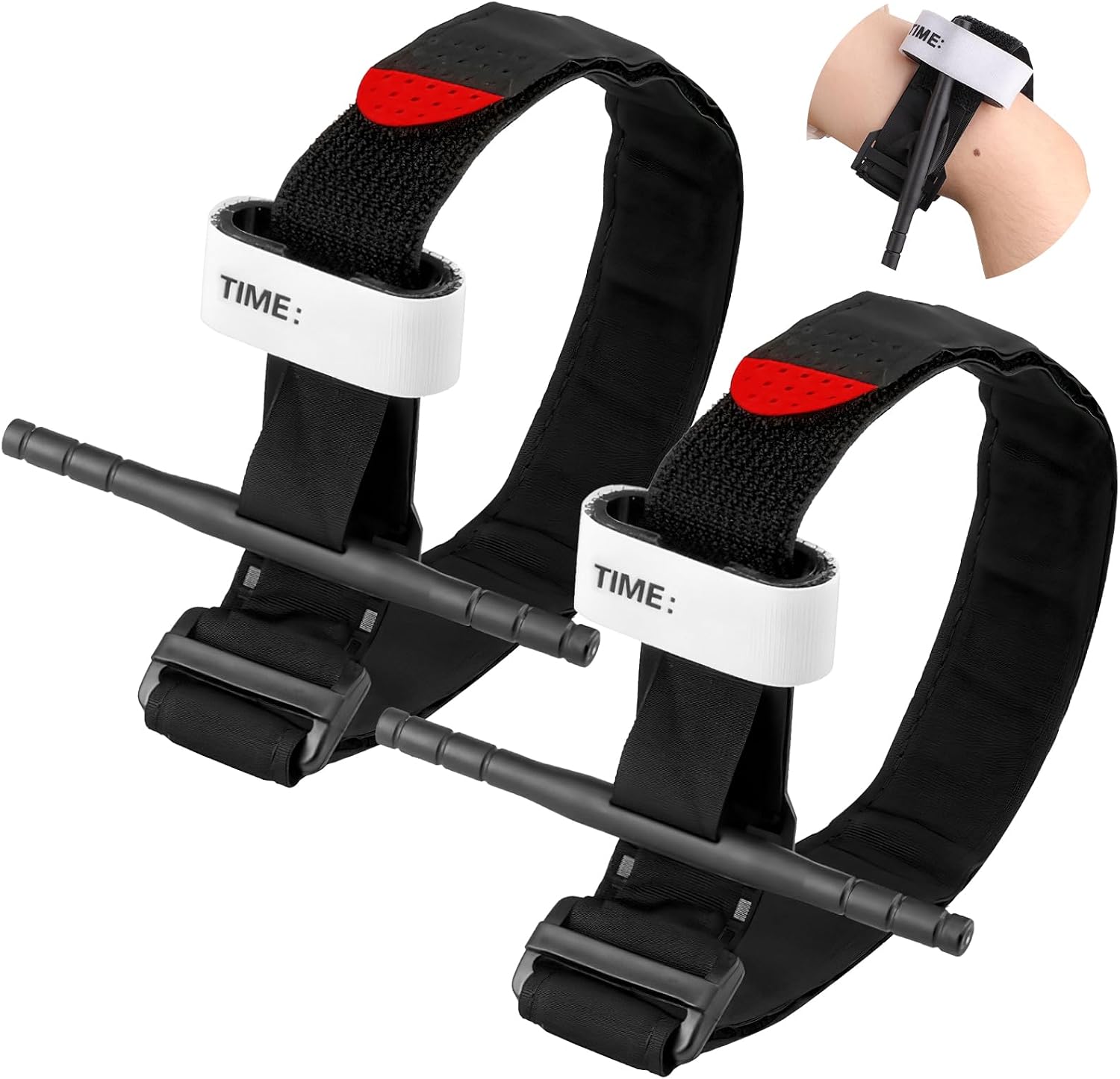 2 Pack Tourniquet,Tactical Emergency Strap,Single Handed Application