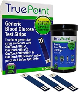 Generic Test Strips 50 Count for Use with OneTouch Ultra, Ultra2, and UltraMini & UltraSmart Meters.