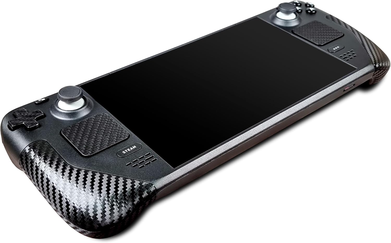 Steam Deck Skin, Real Carbon Black Edition, Carbon Skin for Steam Deck (Template Designed by POP SKIN)