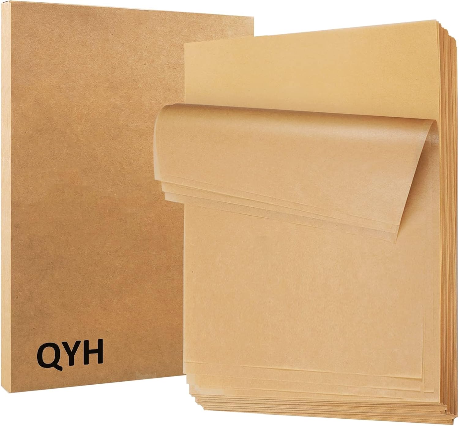 QYH 300 Pcs Parchment Paper Sheets for Baking, 8x12 Inches Unbleached Precut Parchment Paper for Baking Cookies, Frying, Air Fryer, Cooking, Grilling Rack, Oven