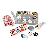 Melissa & Doug Slice and Bake Wooden Cookie Play Food Set - Pretend Cookies And Baking Sheet, Wooden Play Food Set, Toy Baking Set For Kids Ages 3+