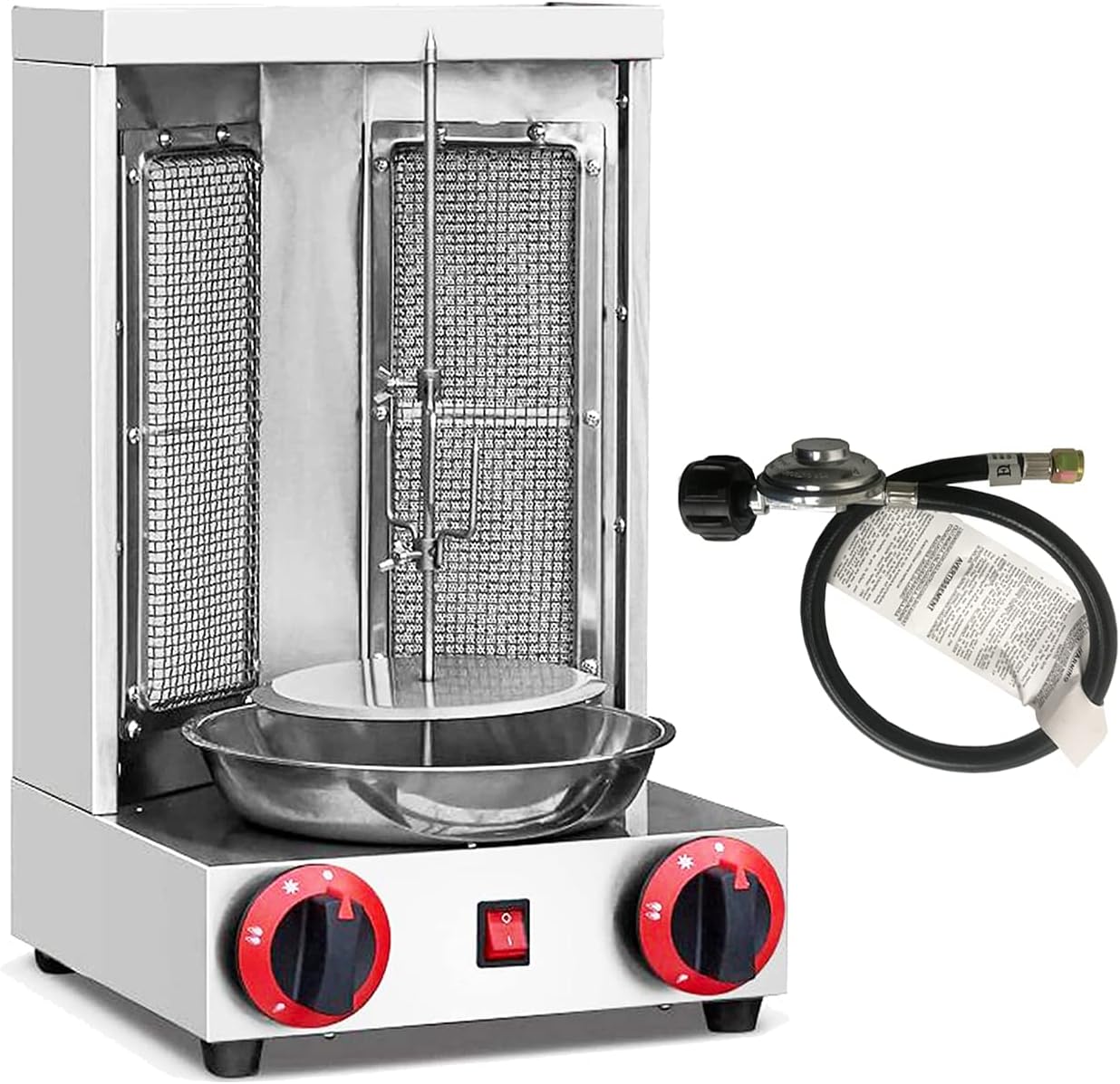 Shawarma Machine Propane Gas Doner Kebab Machine Vertical Broiler Gyro Machine For Home Commercial Restaurant Use