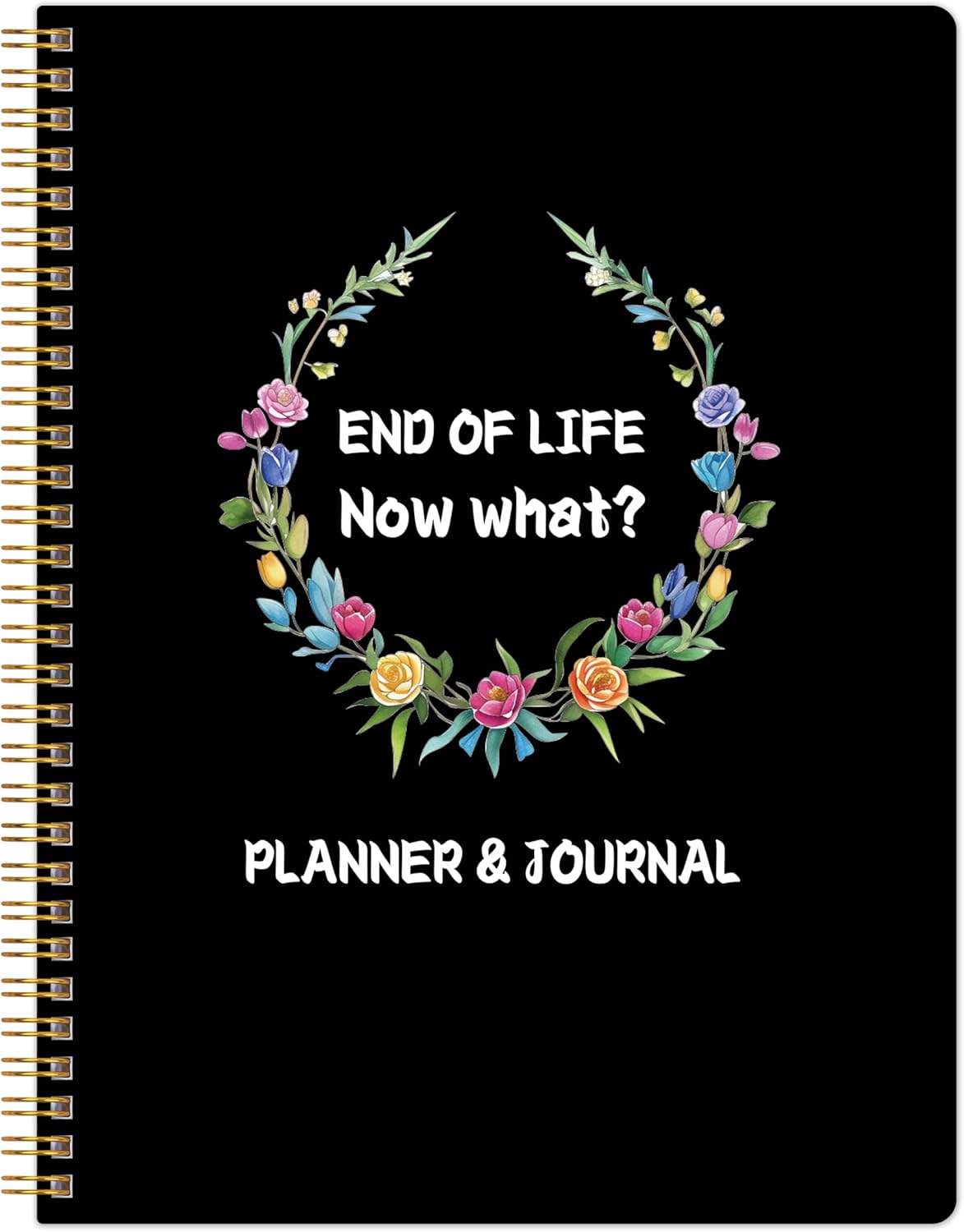 KAICN End of Life Planner, Last Wishes Organizer Planner Notebook for Beneficiary Info, Will Preparation, When I'M Gone Organizer, Death Planner, 7.5" X10”（Black）