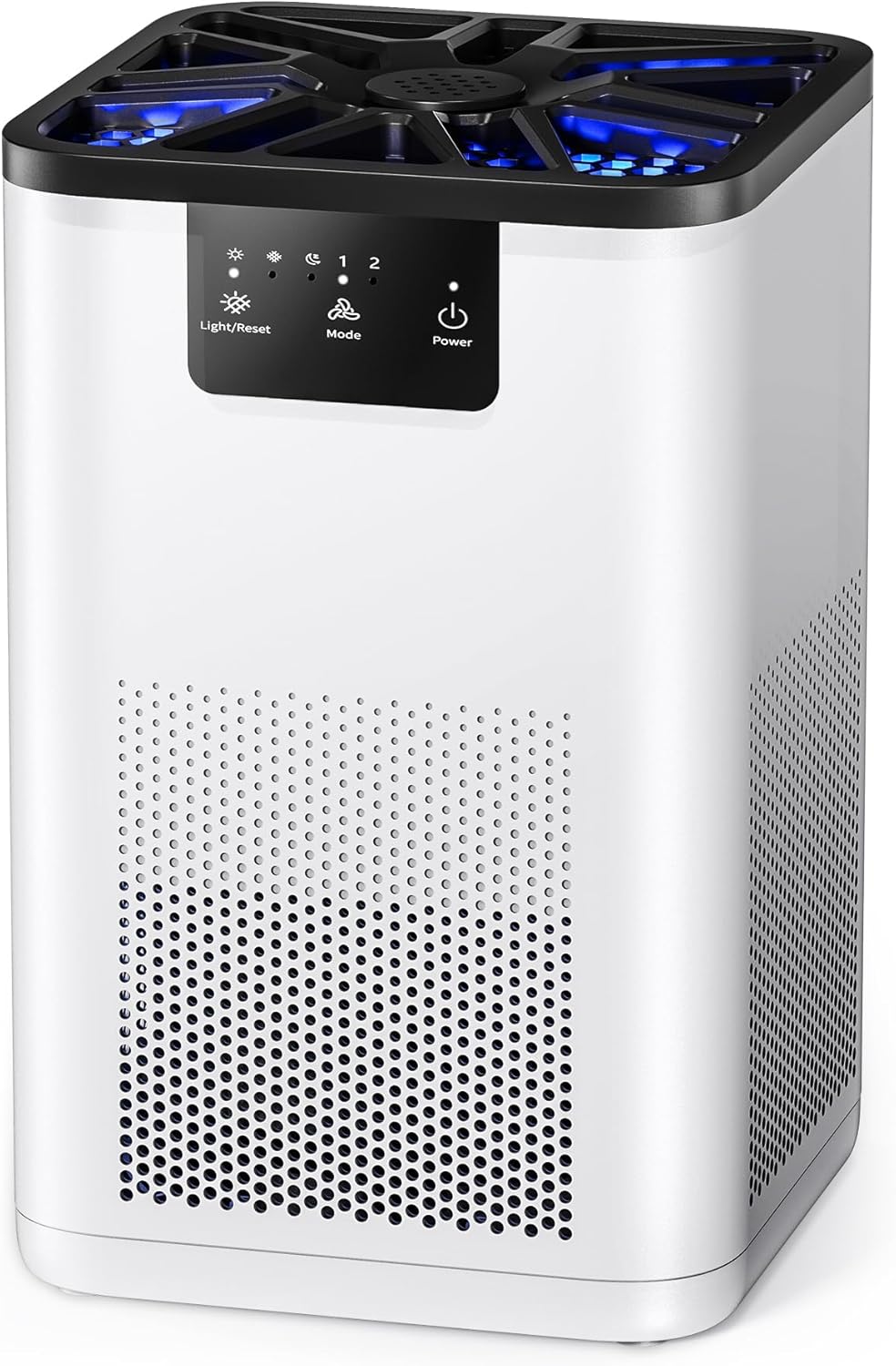 QEXREED Air Purifier for Bedroom True H13 HEPA Air Purifier with 20dB Sleep Mode for Bacteria Virus Smoke Pollen Dander Hair Smell Use in Bedroom Office and Home