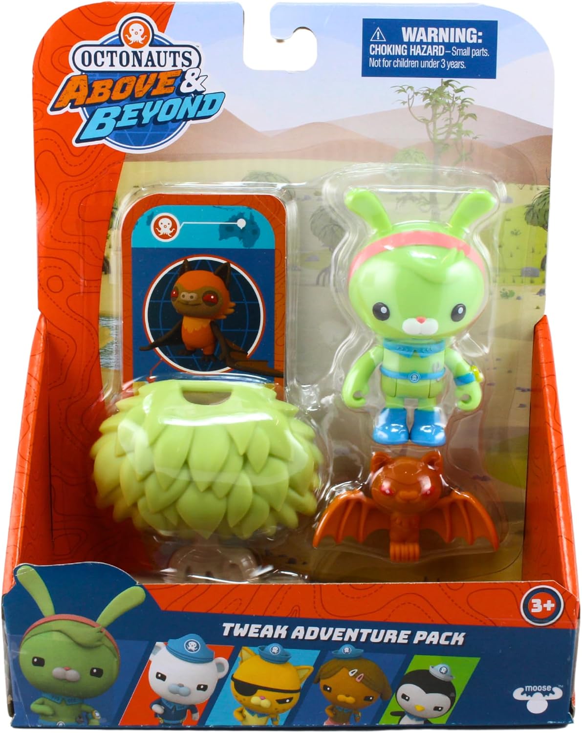 Octonauts Above & Beyond Adventure Pack Toy Figure Playset with Accessories - Tweak