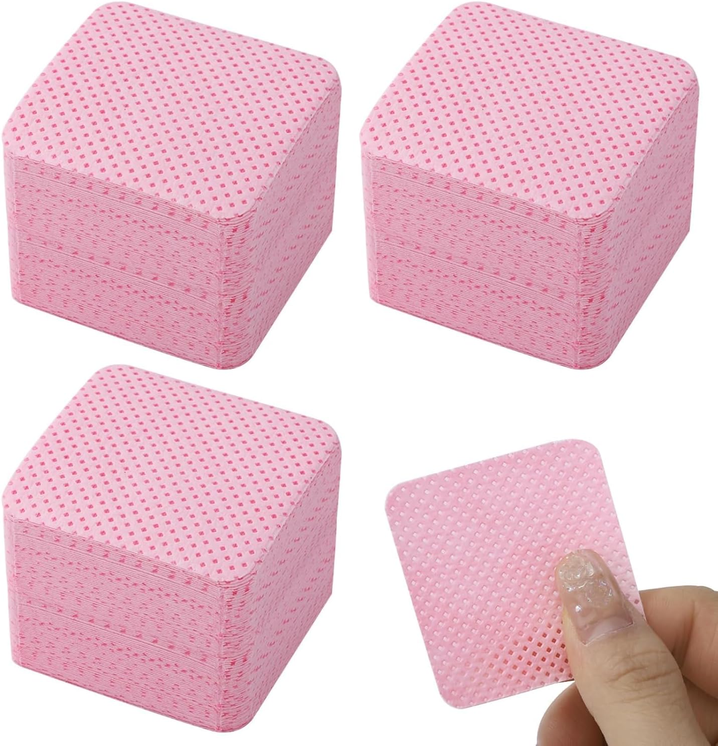 300Pcs Lint Free Wipes for Nails, Lint Free Polish Pads Absorbent Remover Wipes for Clean DIY Nail Art