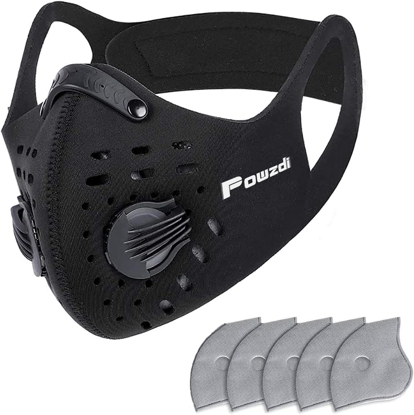 Powzdi Face Masks Reusable Mask Dustproof Sports Mask Anti-Pollution Mask Reusable Dust Face Mask Dustproof Face Mask for Motorcycling Woodworking Cycling Running Bicycle Outdoor Activities