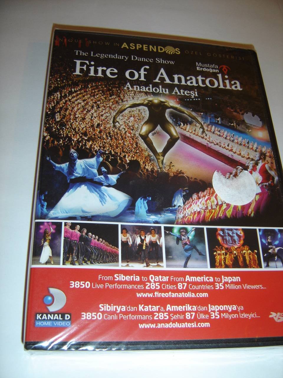 Fire of Anatolia (2008) Anadolu Atesi / The Legendary Dance Show / ENGLISH, TURKISH, FRENCH, GERMAN, RUSSIAN and ARABIC Audio Options [DVD Region 2 PAL]