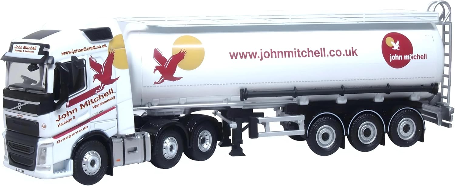 Oxford 76VOL4012 Volvo FH4 Cylindrical Tanker John Mitchell 00 Gauge (1:76 Scale) (This is Not a Toy)