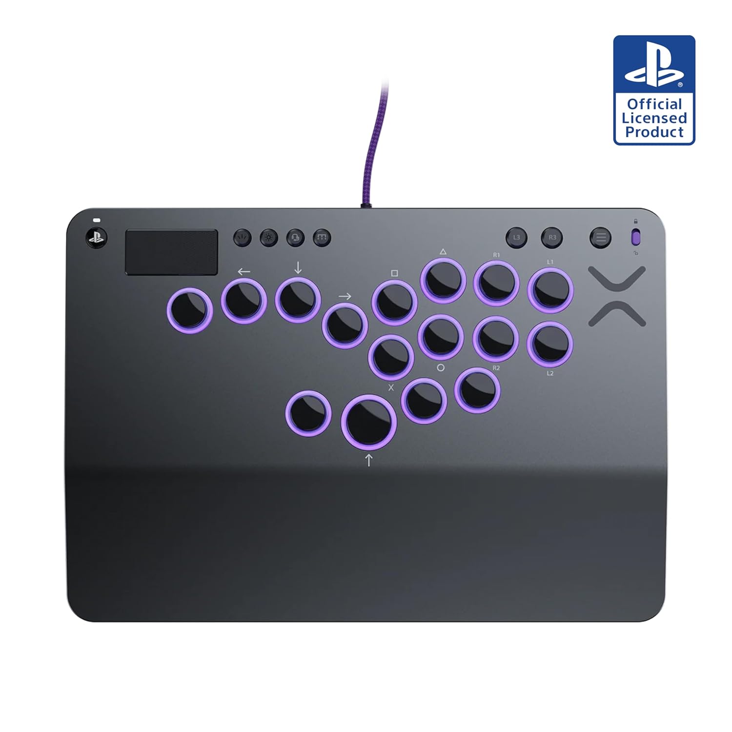 Turtle Beach Victrix Pro KO Leverless All Button Fight Stick for PlayStation 5, Officially Licensed PS5|PS4, Windows 10/11 PC, Customizable eSports Tournament Ready Controller, Arcade Controller, Gray