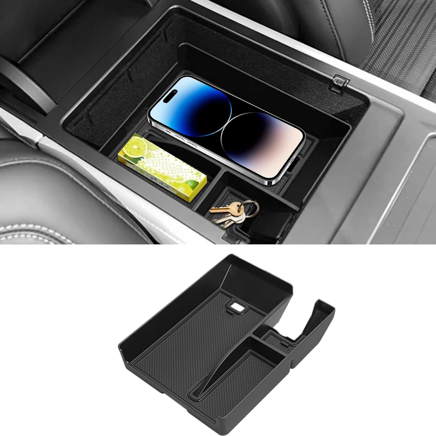 Compatible with 2024 2025 Lincoln Nautilus Center Console Organizer Tray,Nautilus Center Console Tray Storage Box for 2024 2025 Lincoln Nautilus Accessories