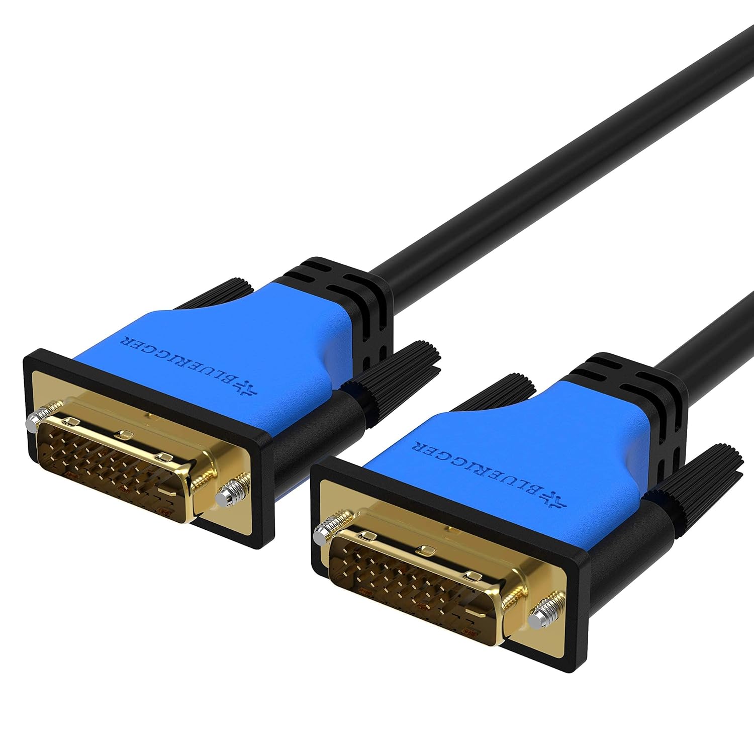 BlueRigger DVI to DVI Cable (1M / 3FT) – Monitor Cable, Dual Link, 24+1 DVI-D Male to Male, Digital Video Cable - for Gaming, LCD Monitor, Laptop, Projector