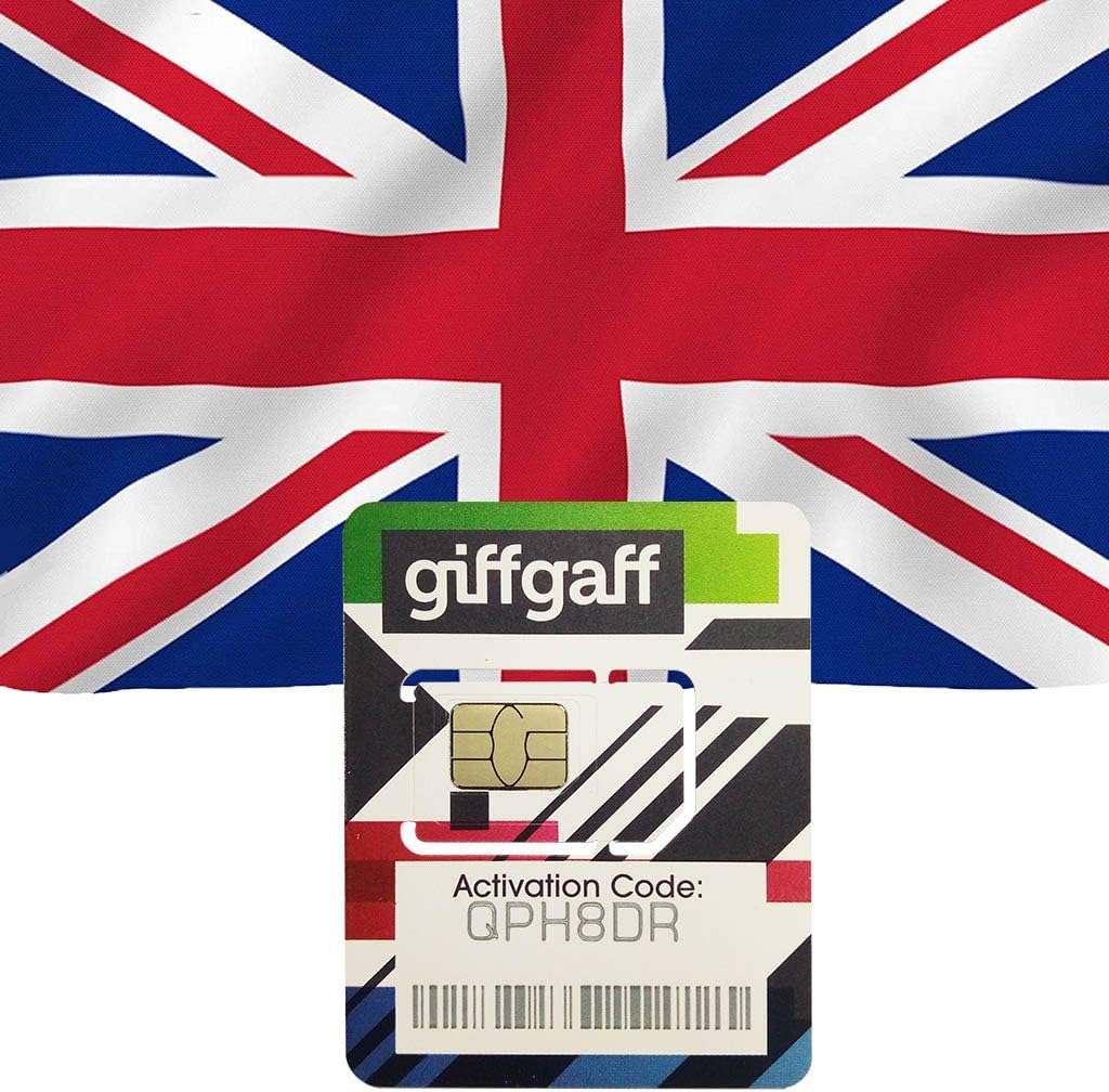 UK Sim Card Prepaid Unlimited Data/Talk/SMS-7 Days Travel Cellphone Card