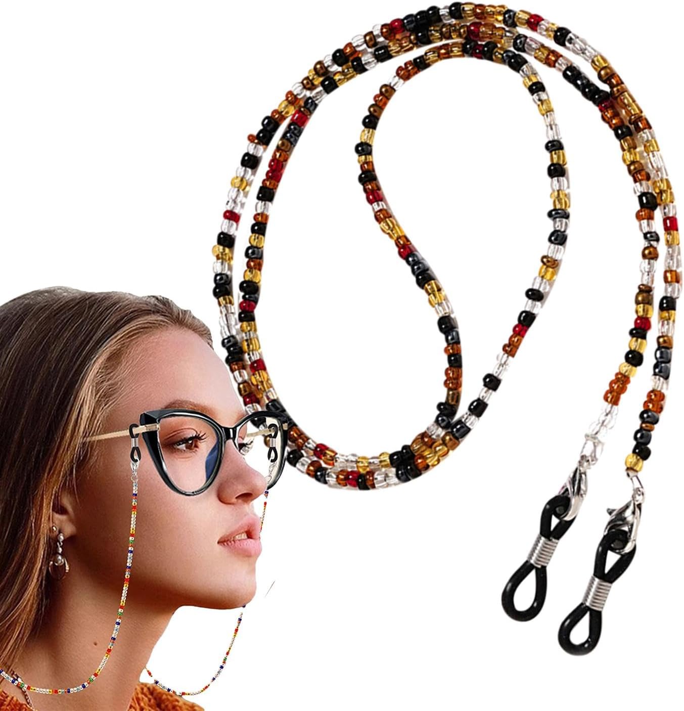 Decorhome Eyeglass Chains - Multi-Functional Glasses Holder Strap | Anti-Lost Sunglasses Eyewear Accessories Neck Chain for Running Fishing