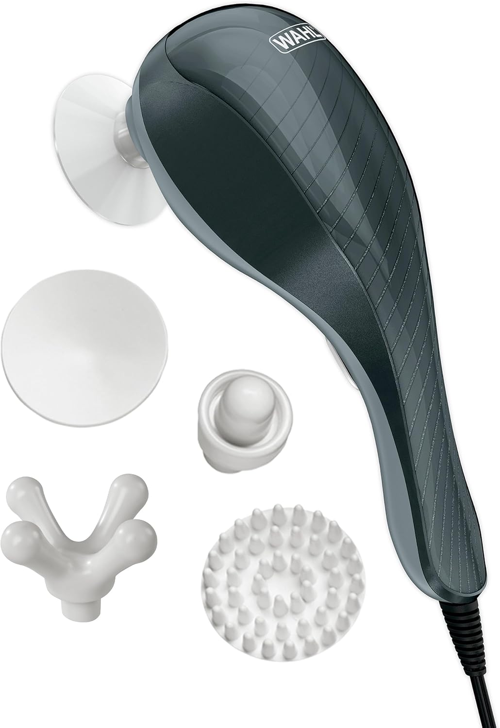 Wahl All Body Corded Light Soothing Vibratory Massager with 4 Attachment Heads - Gentle Relief - Massage Tools for Back, Foot, Neck, and Leg Massage – FSA Eligible - Model 4120-600