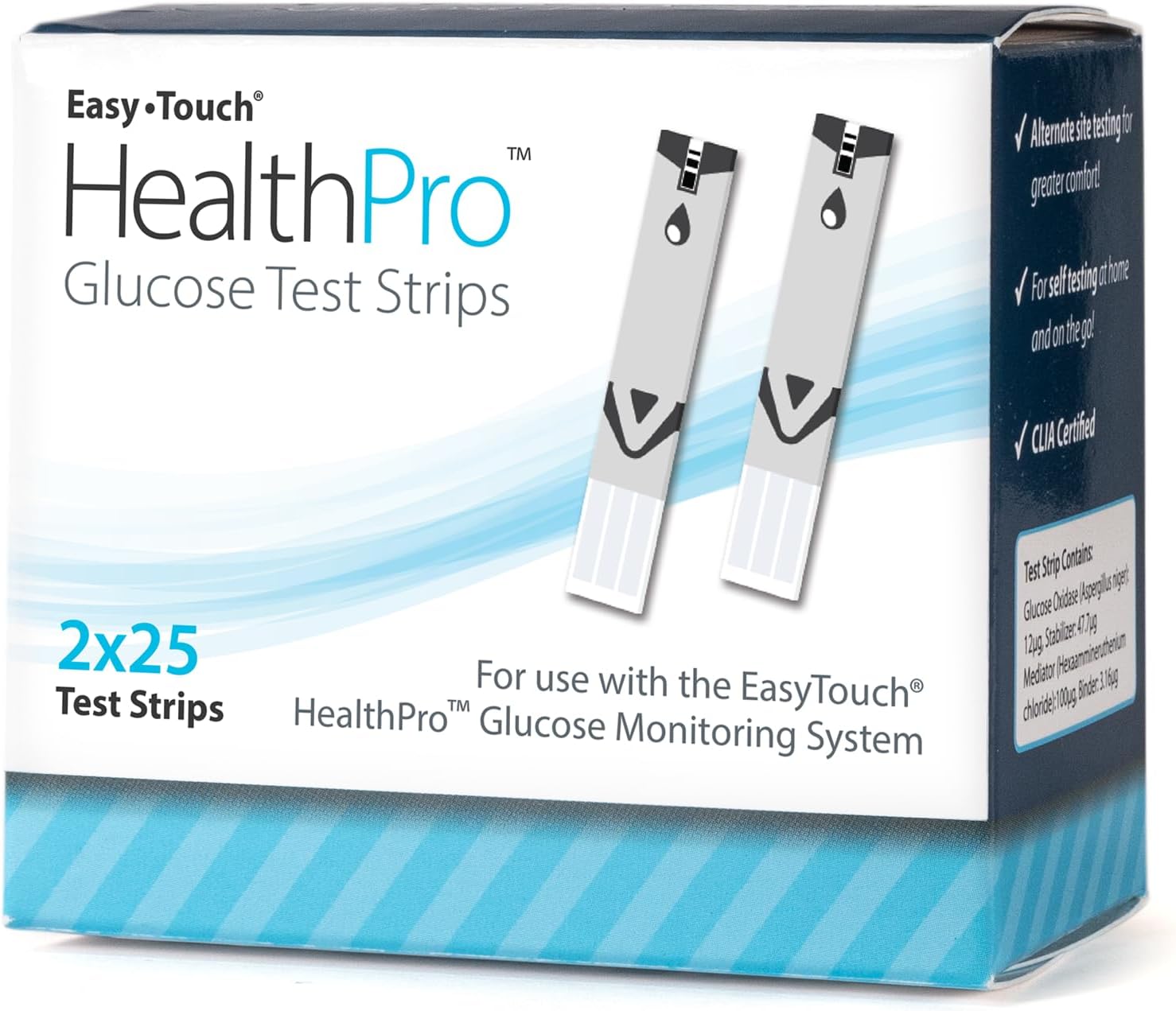 Easy Touch HealthPro Glucose Test Strips (50ct)