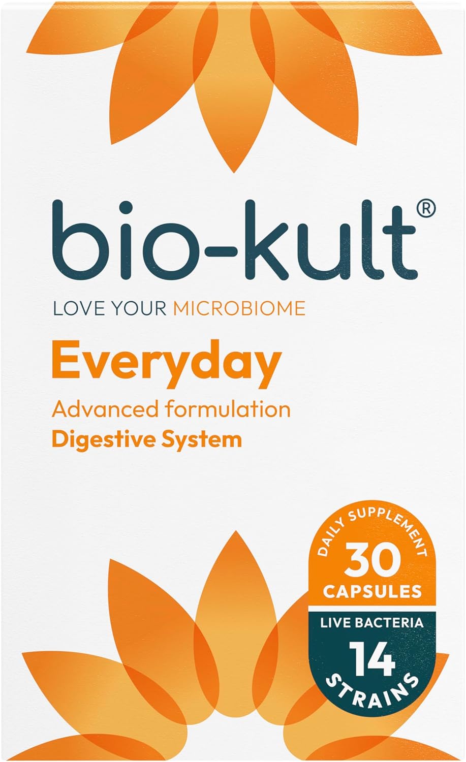 Bio-Kult Everyday Multi-Strain Formulation Probiotics for Digestive System, 30 Capsules (Pack of 1)