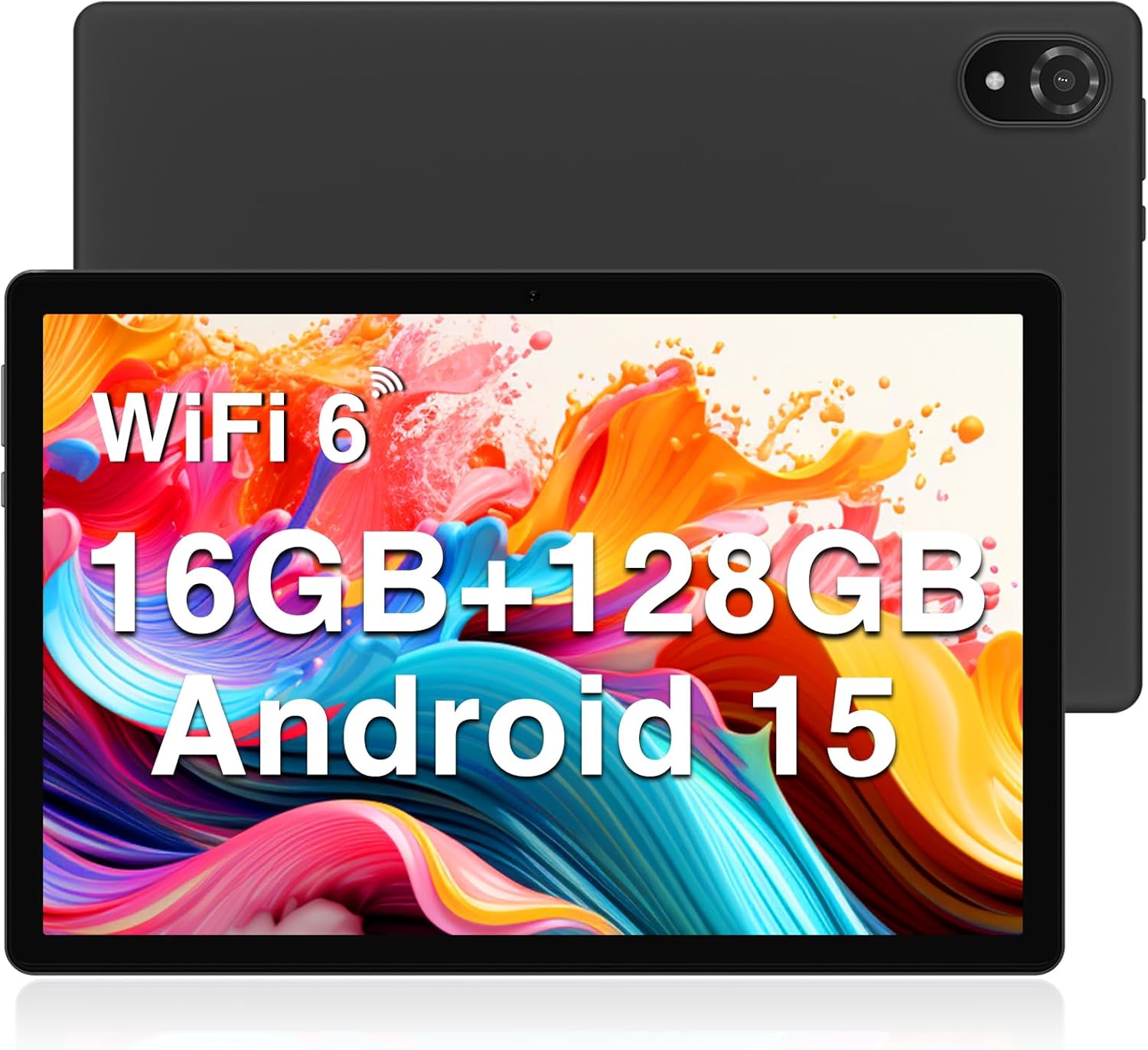 DOOGEE U10 (2025) Android 15 Tablet 10 inch, 16GB RAM+128GB ROM(1TB TF), 2.0 GHz/1280 * 800 HD+ IPS/WiFi 6/Bluetooth 5.0/5060mAh/5MP+8MP/OTG/Type C/3.5mm Headphone Jack(Gray)