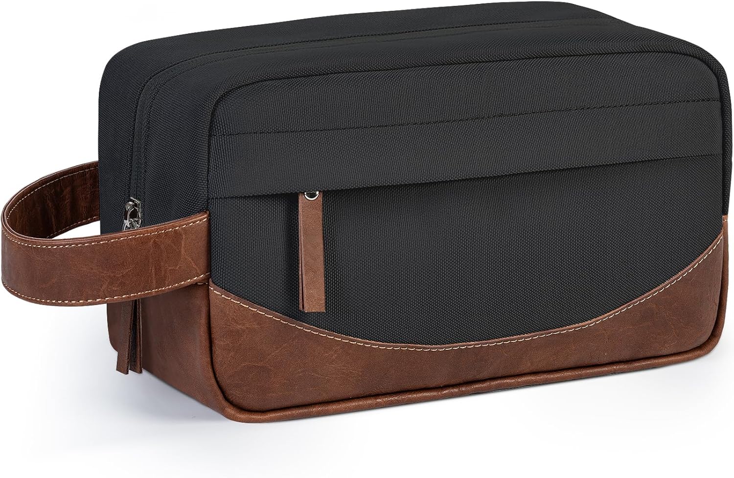 Travel Toiletry Bag for Men, Hanging Toiletry Organizer, Water Resistant Shaving Kit with Large Capacity for Travel Accessories (Black)