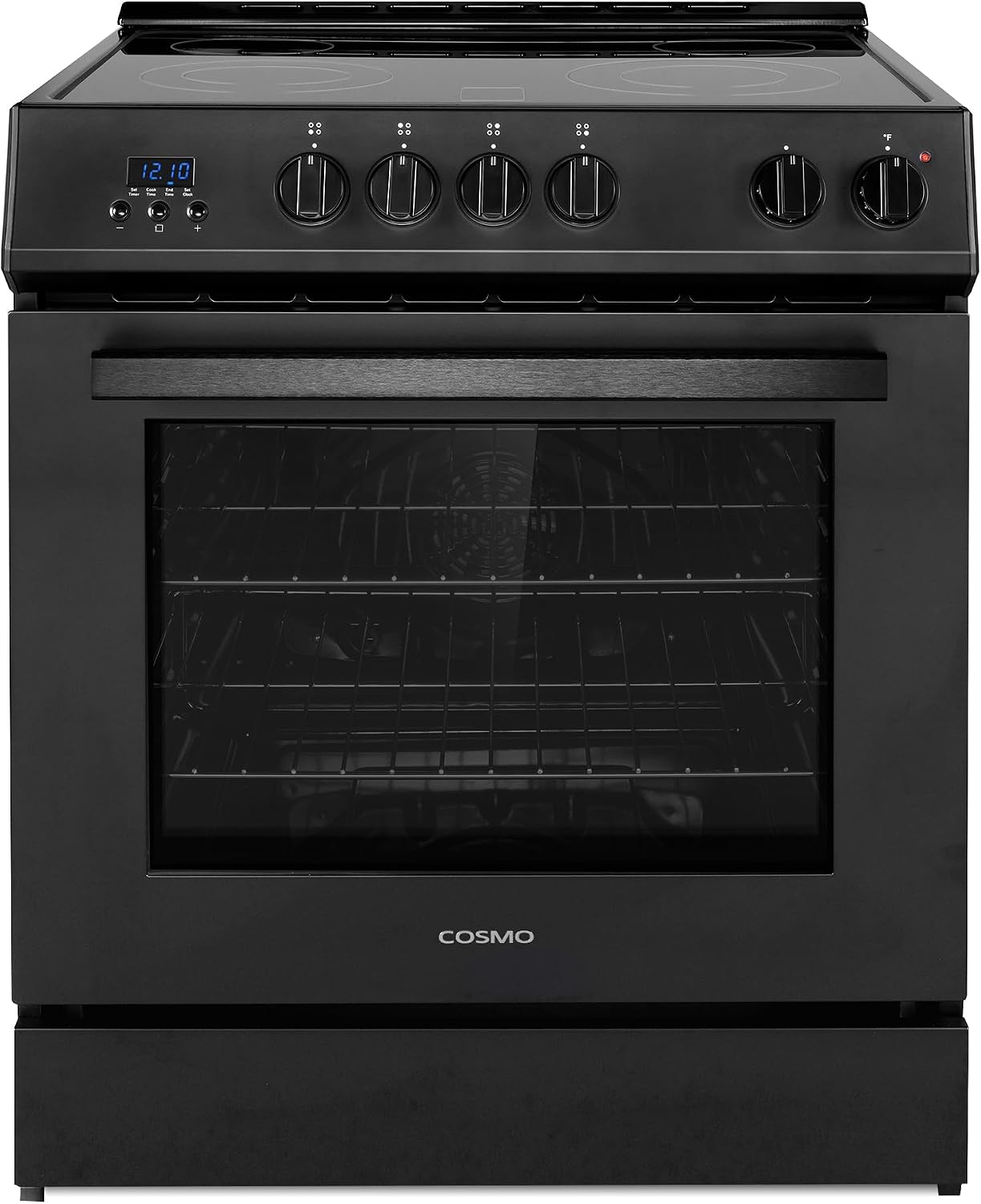 30 in. Stellar Coll 4.9 cu. ft. 4 Burner Electric Range, Convection, Black